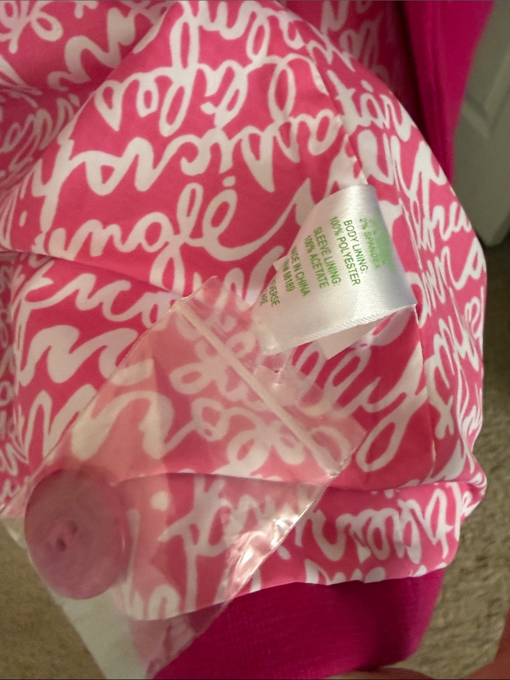 Lilly Pulitzer 🌸Women's Hot Pink Ponte Blazer Jacket - Picture 5 of 11